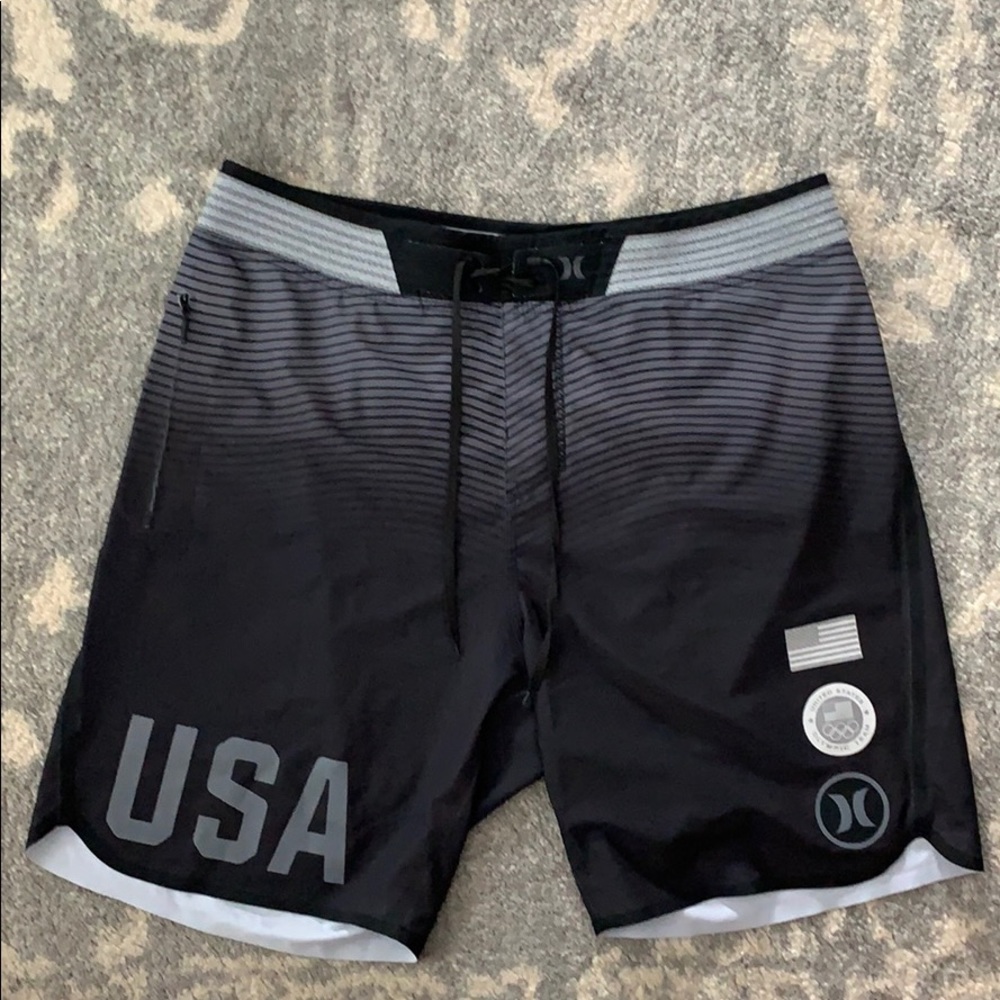 Hurley Phantom USA Black Boardshorts 34